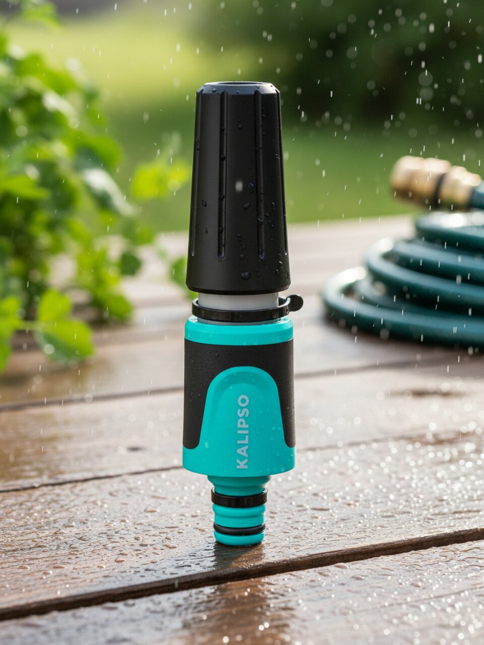 Насадка для полива пластик, быстросъемная, Kalipso, DY3011GL, черная