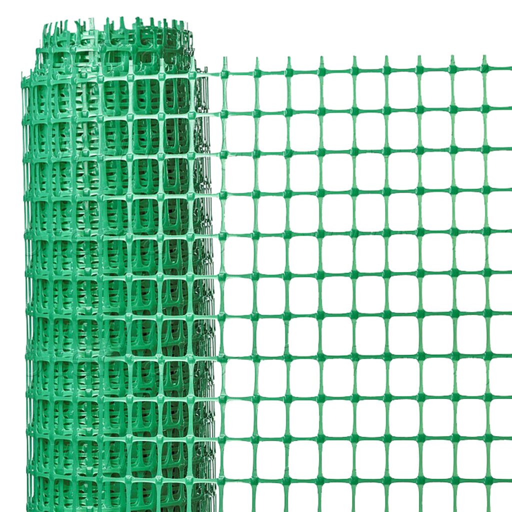 Сетка садовая пластмасса, ячейка 20 х 20 мм, квадратная, 100х2000 см, зеленая, Протэкт, ЗР-15/1/20 шпалерная сетка для гороха протэкт