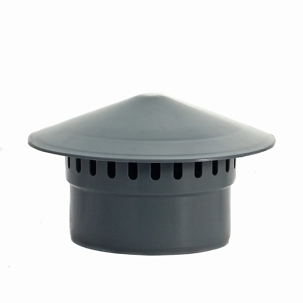 Зонт канализационный вентиляционный, 110 мм, РосТурПласт, внутренний, пластик, 40369 обратный клапан вентиляционный эра ок d125 мм пластик