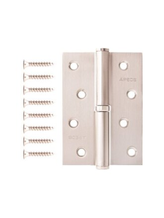 Петля врезная для деревянных дверей, Apecs, 100х70х3 мм, правая, B-Steel-NIS-R, 13695, с подшипником, матовый никель