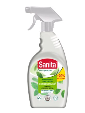 Чистящее средство универсальный, для текстиля и любых поверхностей, Sanita, Жироудалитель, спрей, 500 мл
