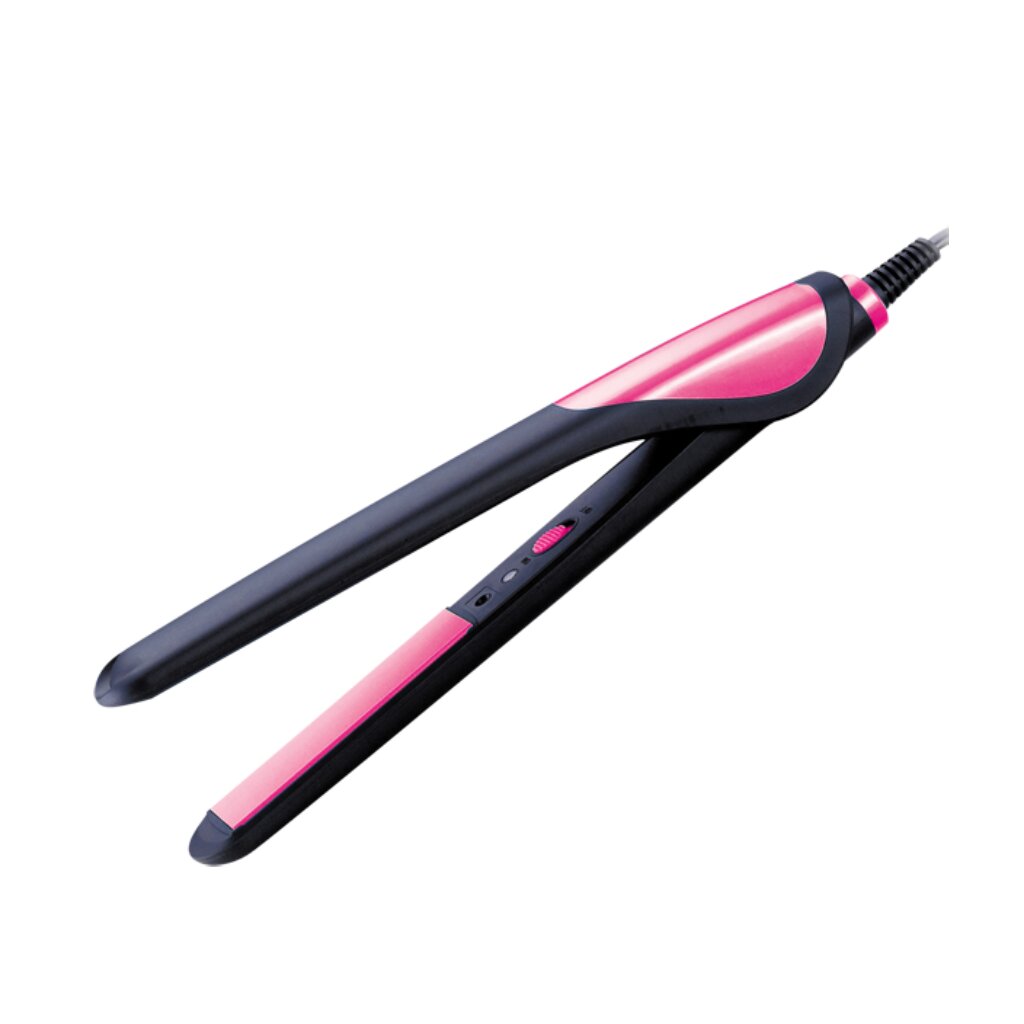 Выпрямитель Sakura, для выпрямления волос, 35 Вт, керамическое покрытие, черно-розовый, SA-4519P щипцы sakura для завивки волос 55 вт керамическое покрытие диаметр 32 мм sa 4400bk 32