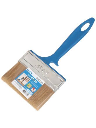 Кисть плоская, Акор, Лаки, 12х100 мм, искусственная щетина, рукоятка пластик, 171 12 100