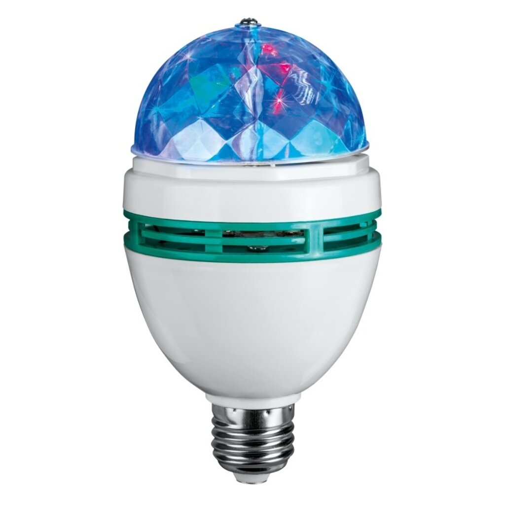 Лампа светодиодная E27, 3 Вт, эллипсоидная, RGB, Онлайт, Disco disco explosion