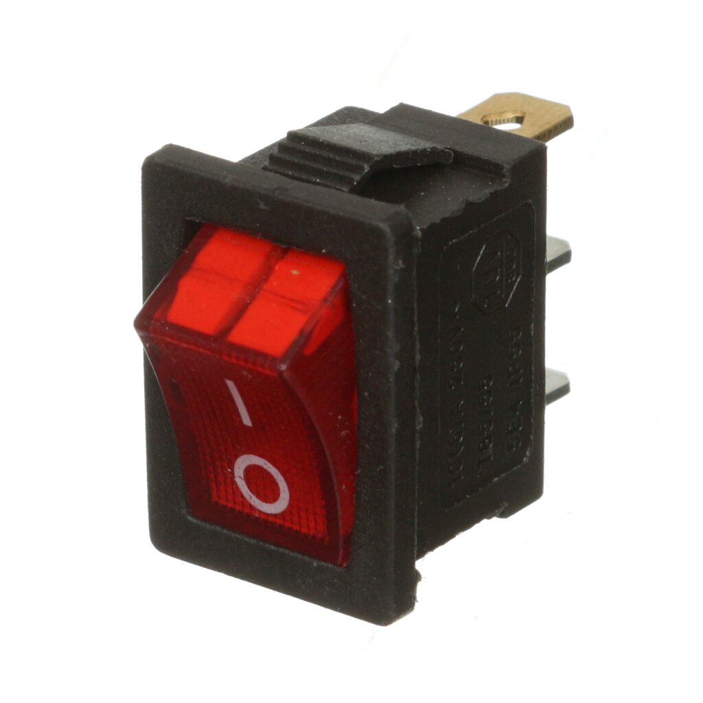 Клавишный переключатель 2 положения, одноклавишный, красная клавиша, 1з, черный, TDM Electric, YL-211-02, SQ0703-0020 красная шапочка пазлы с замком