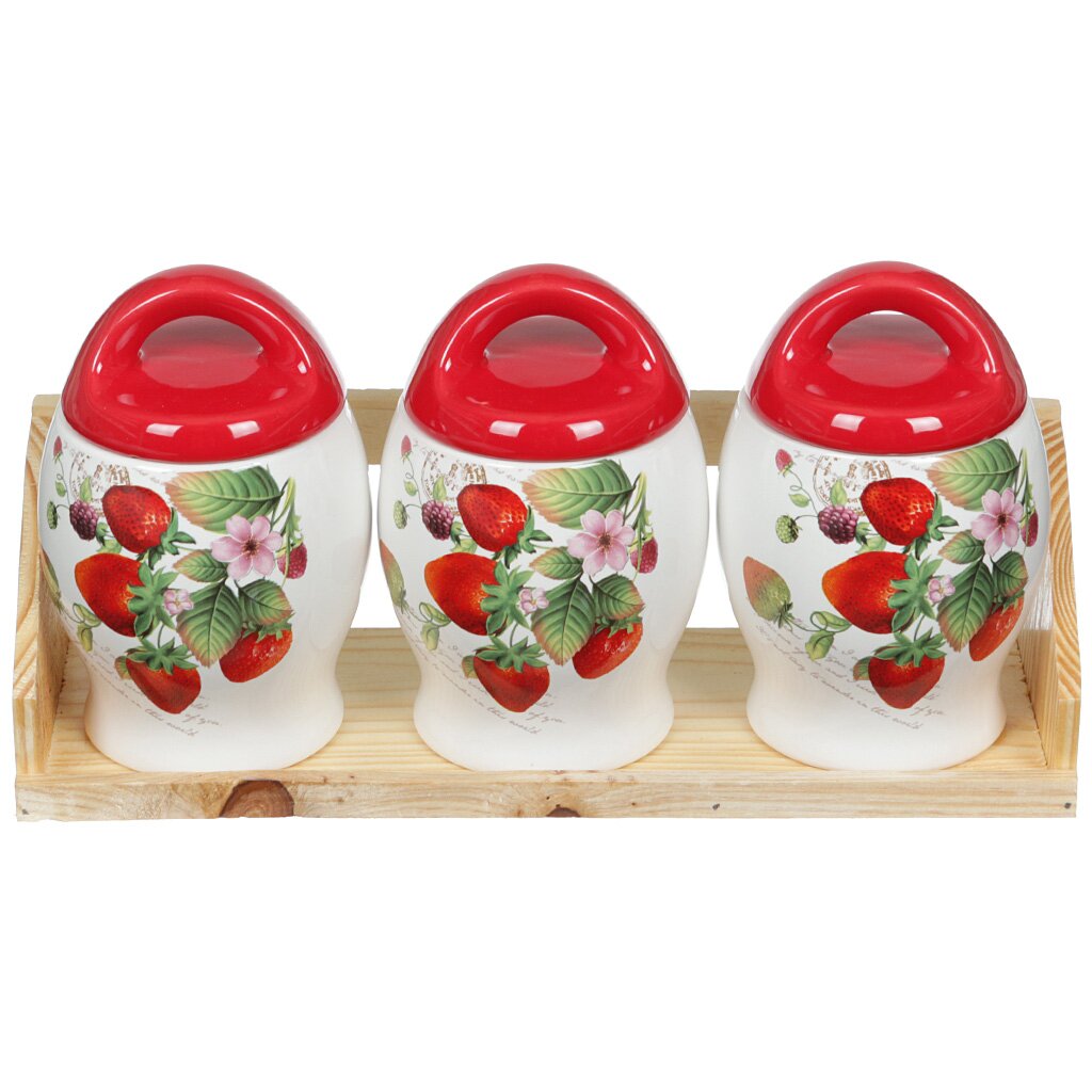 Ф Банка д/сыпучих продуктов 360мл 3шт Ягодное настроение под/уп HC2007C-K07