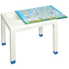 Столик детский пластик, 60х50х49 см, с деколью, голубой/синий, Стандарт Пластик Групп, 160-0057