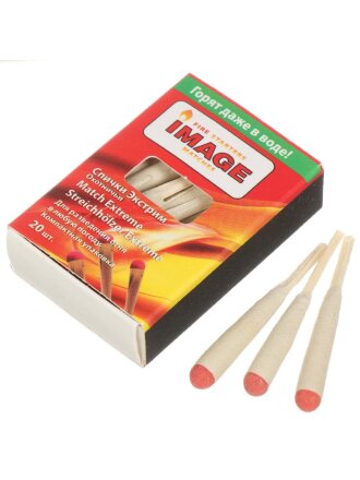 Спички охотничие, Image, 43 мм, 20 шт, экстрим