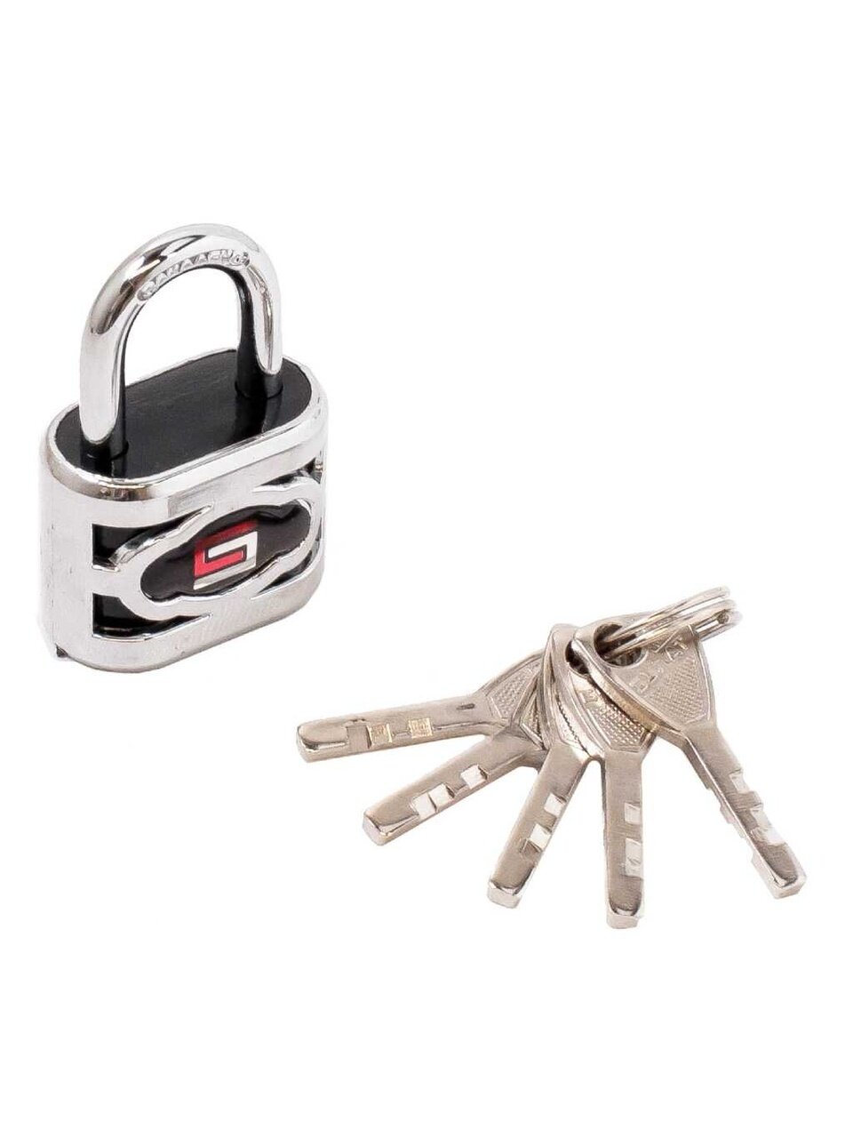 Замок навесной Булат, ВС 3-П30 ПЛ, 13 647, блистер, дисковый, серый, 34 мм, 5 ключей