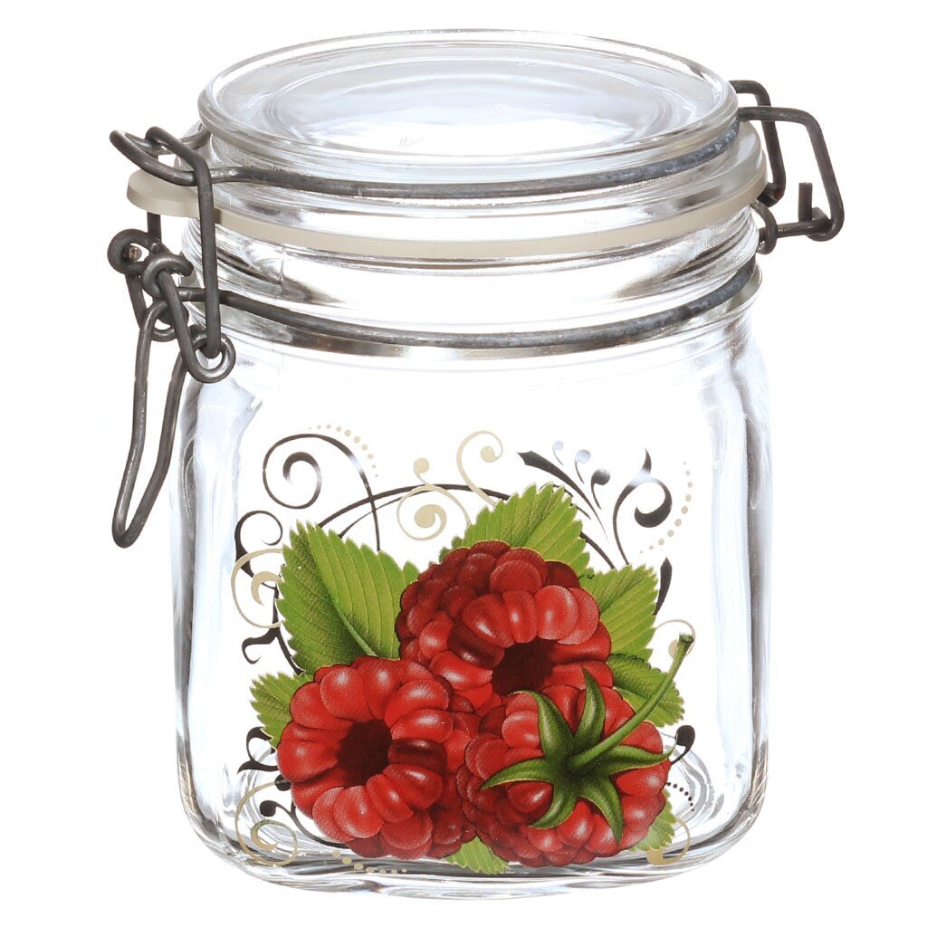 Ст Банка д/сып продуктов 750мл с замком Ягоды 1875-Д