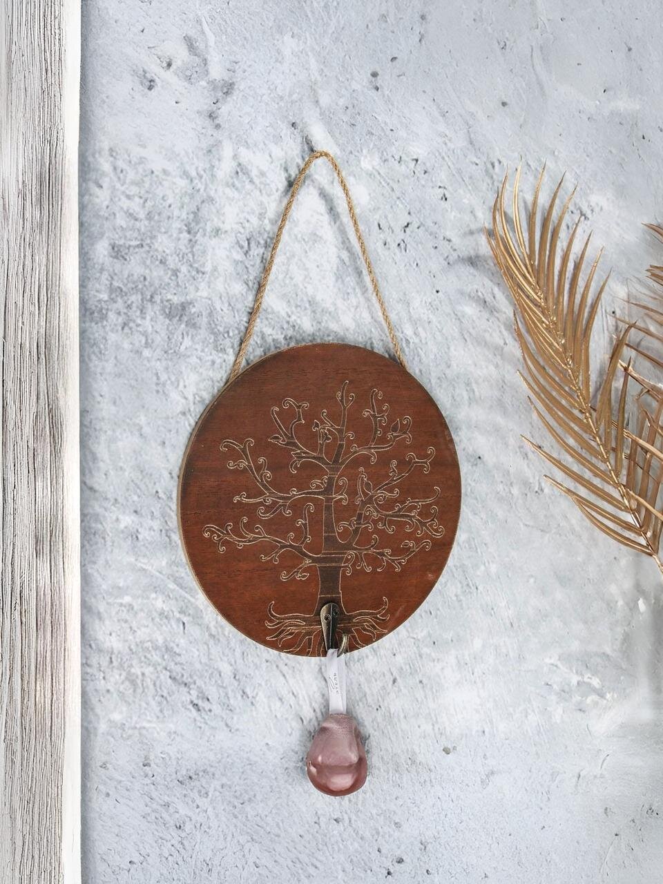 Крючок 19.5 см, МДФ, коричневый, Y6-10527