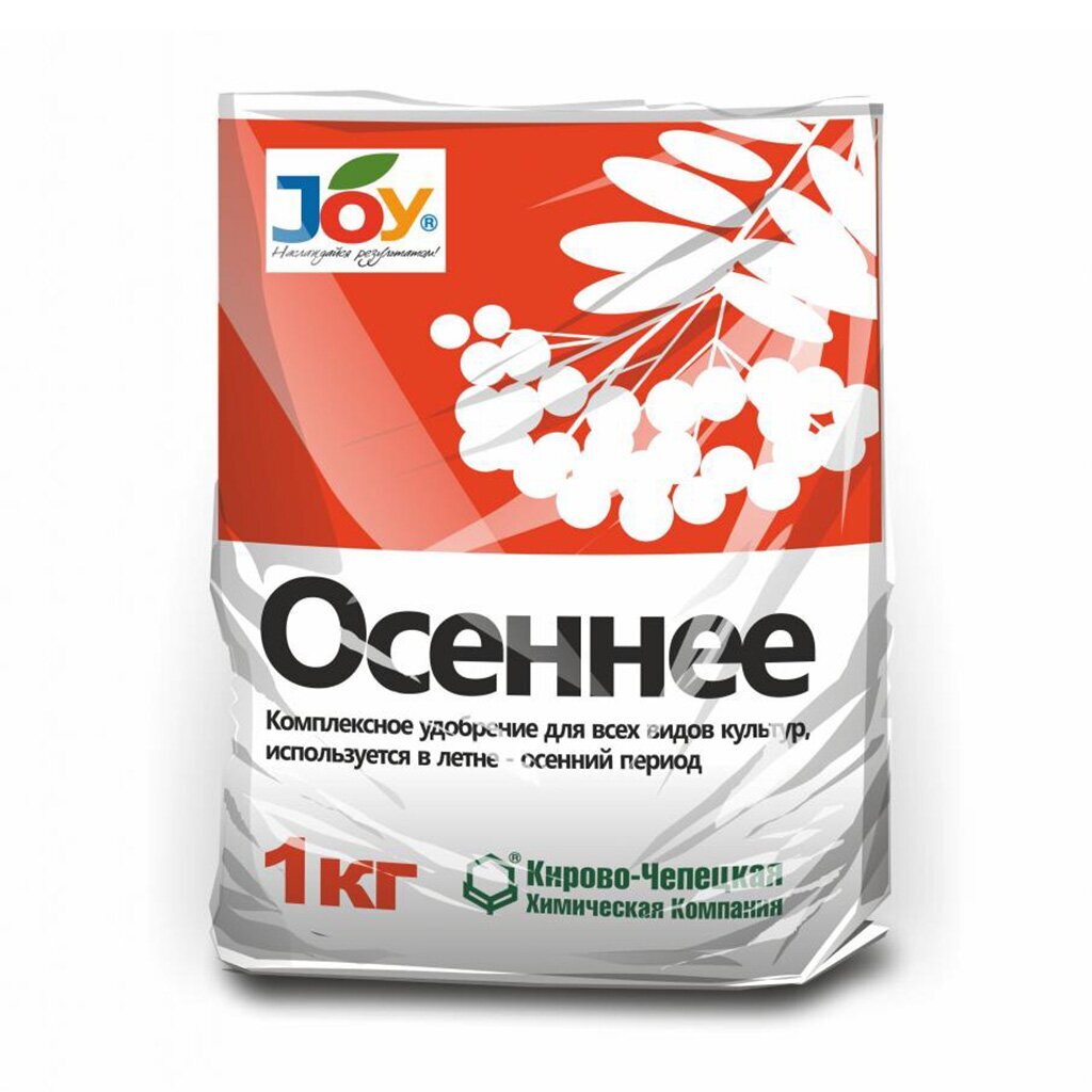 Удобрение Осеннее, минеральное, гранулы, 1 кг, Joy