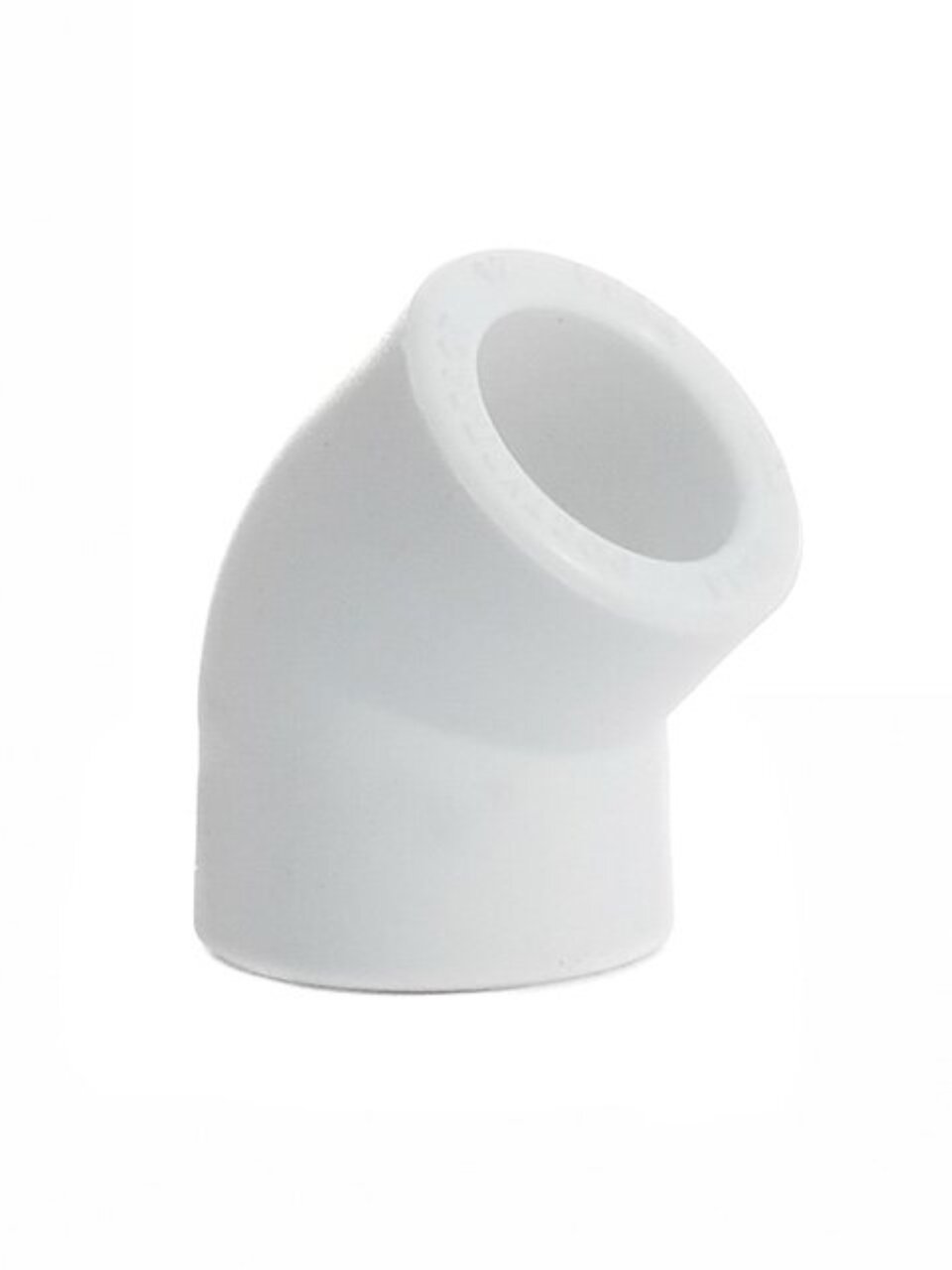 Уголок полипропилен, d25 мм, 45 °, внутренняя/внутренняя, белый, Valfex