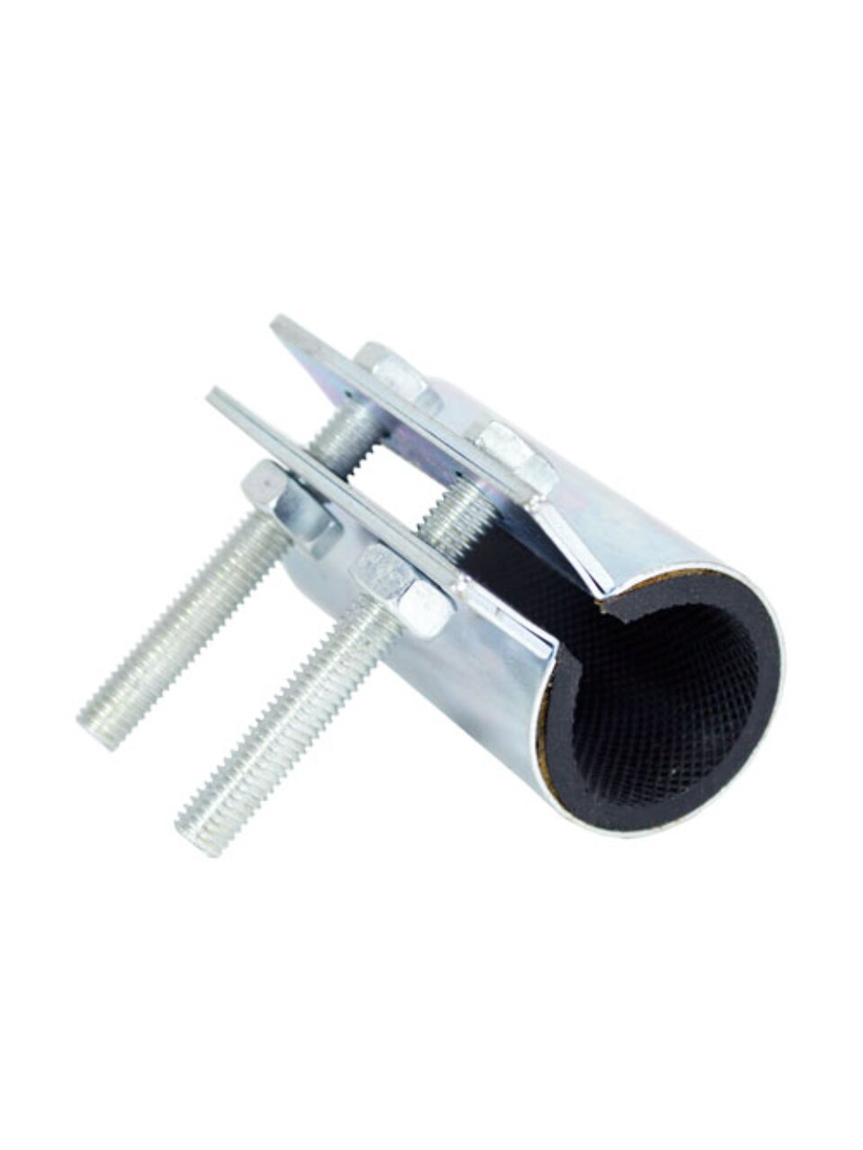 Хомут ремонтный, 70 мм, 1/2&amp;quot;, сталь, оцинкованный, Сансфера