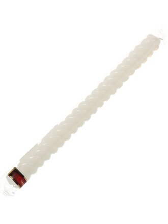 Свеча декоративная, 26х2.2 см, винтовая, белая, Evis, Барокко, 13 8319 01 001