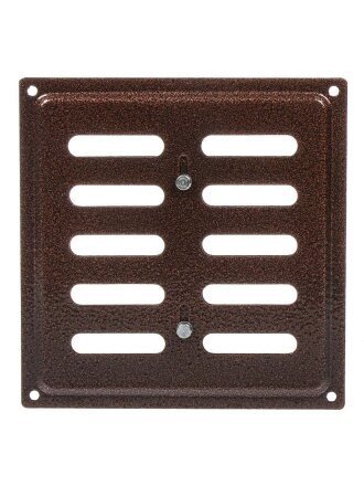 Решетка вентиляционная металл, регулируемая, 150х150 мм, медь, Event, 150х150ВРР