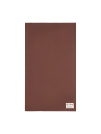 Полотенце кухонное 40х73 см, 220 г/м2, 100% хлопок, саржа, Этель, Kitchen, коричневое, Россия