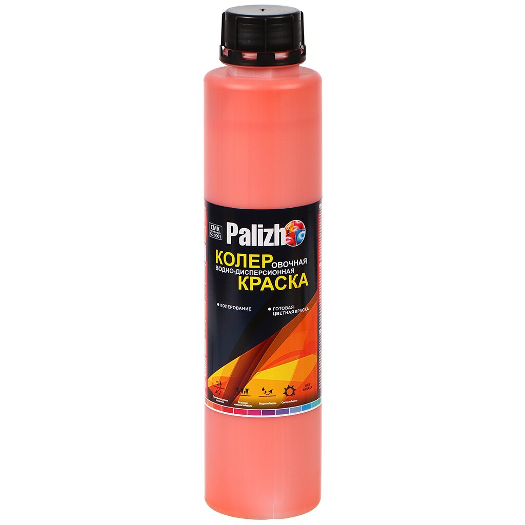 Колер краска, Palizh, №501, оранжевый, 750 мл акриловая краска колер palizh