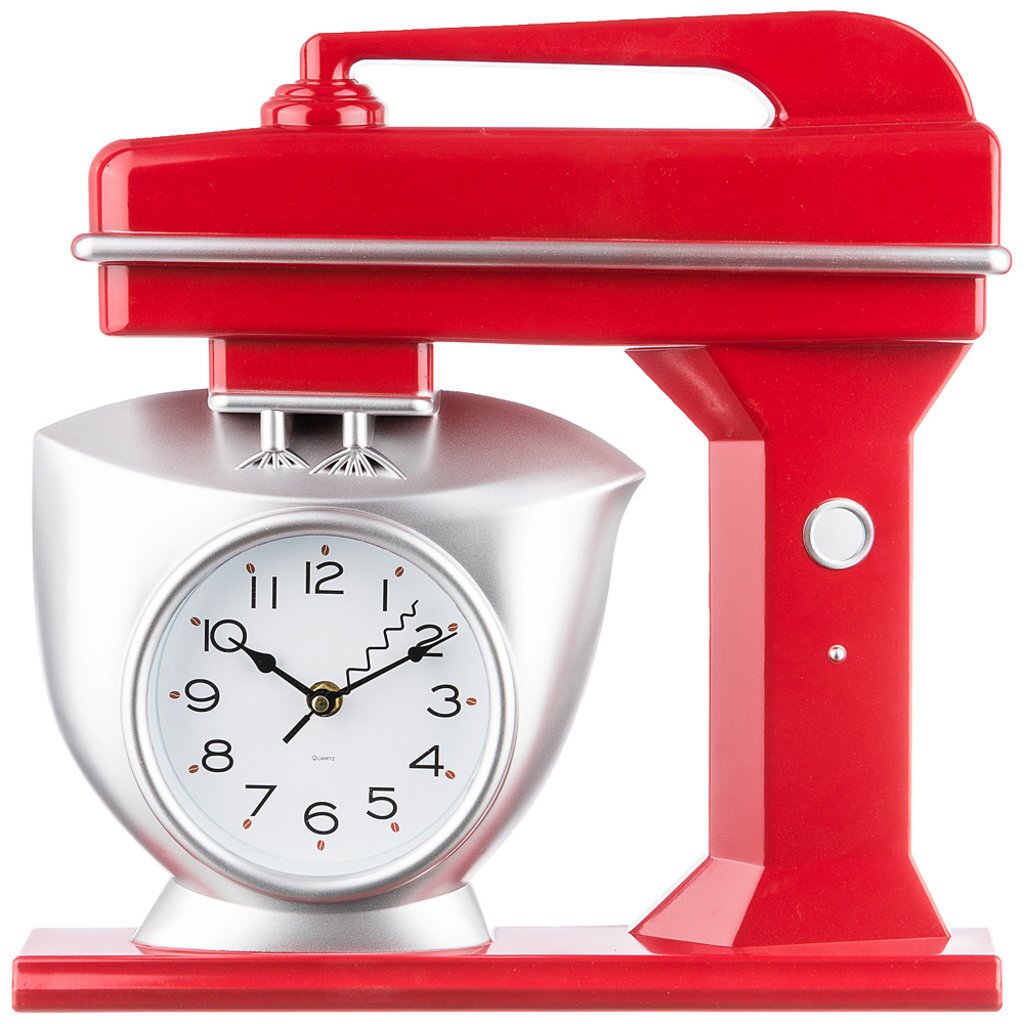 Часы настенные кварцевые chef kitchen 39 см цвет: красный, 220-360
