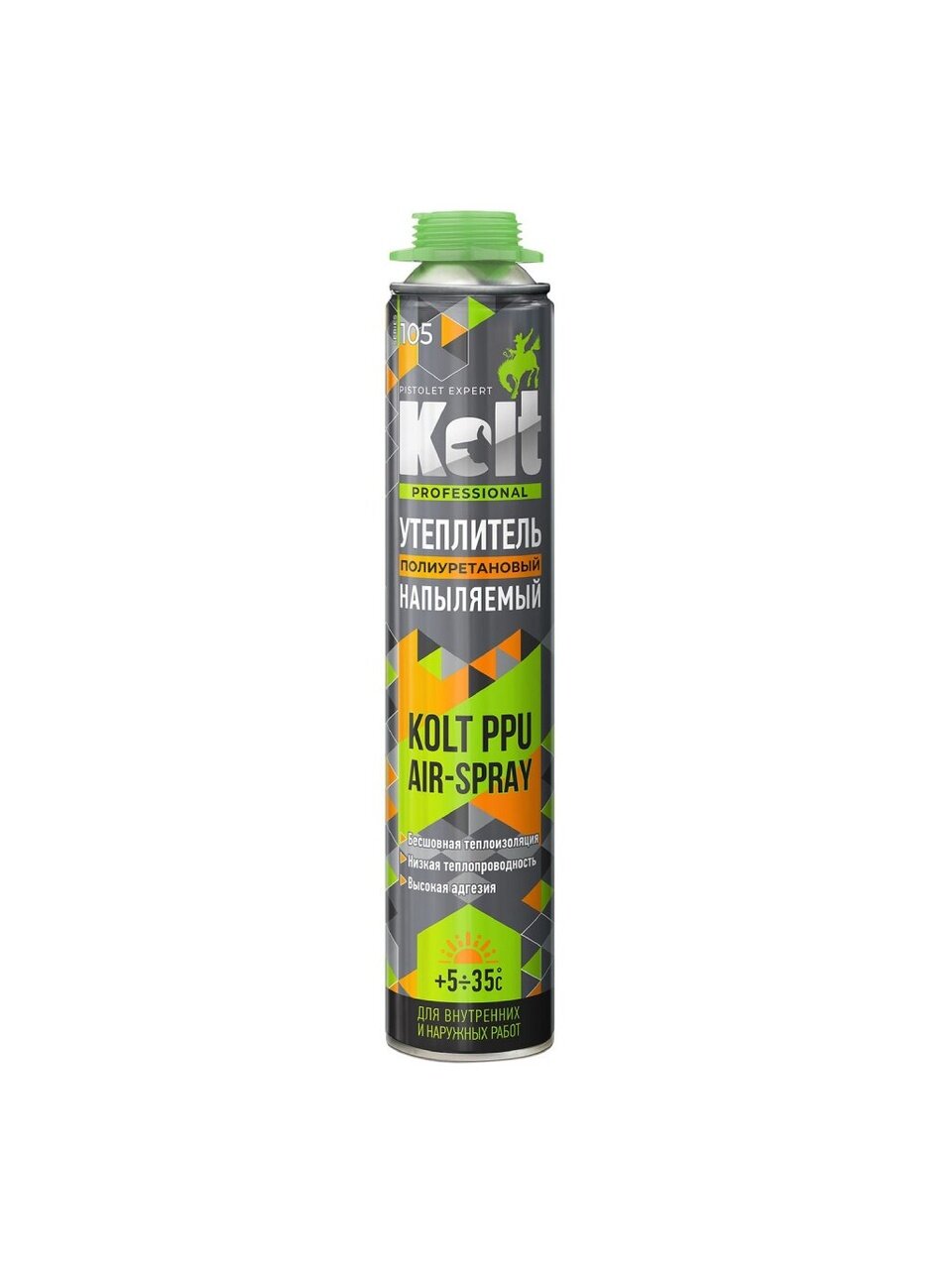 Пена-утеплитель Kolt, PPU Air Spray, профессиональная, 900 г