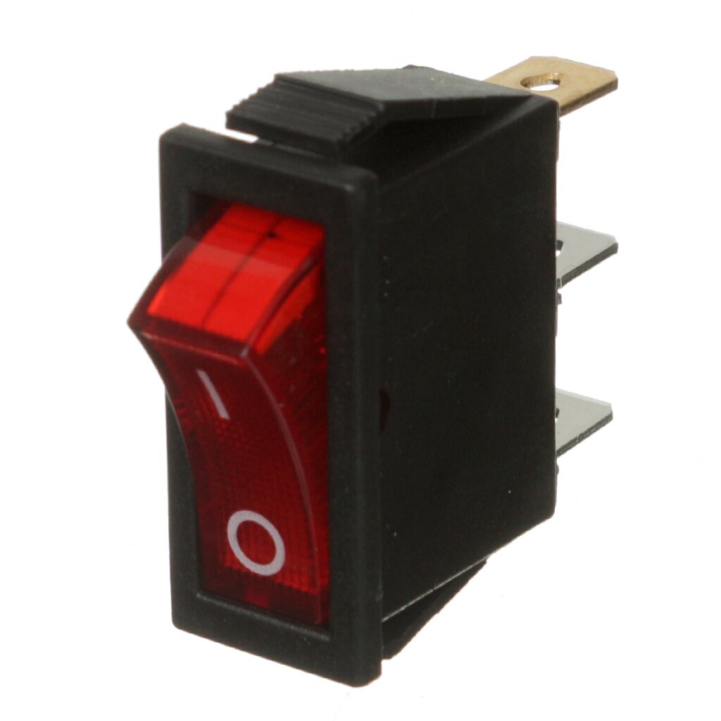 Клавишный переключатель 2 положения, одноклавишный, красная клавиша, 1з, черный, TDM Electric, YL-202-03, SQ0703-0025 смородина красная андрейченко ø17 h30 см