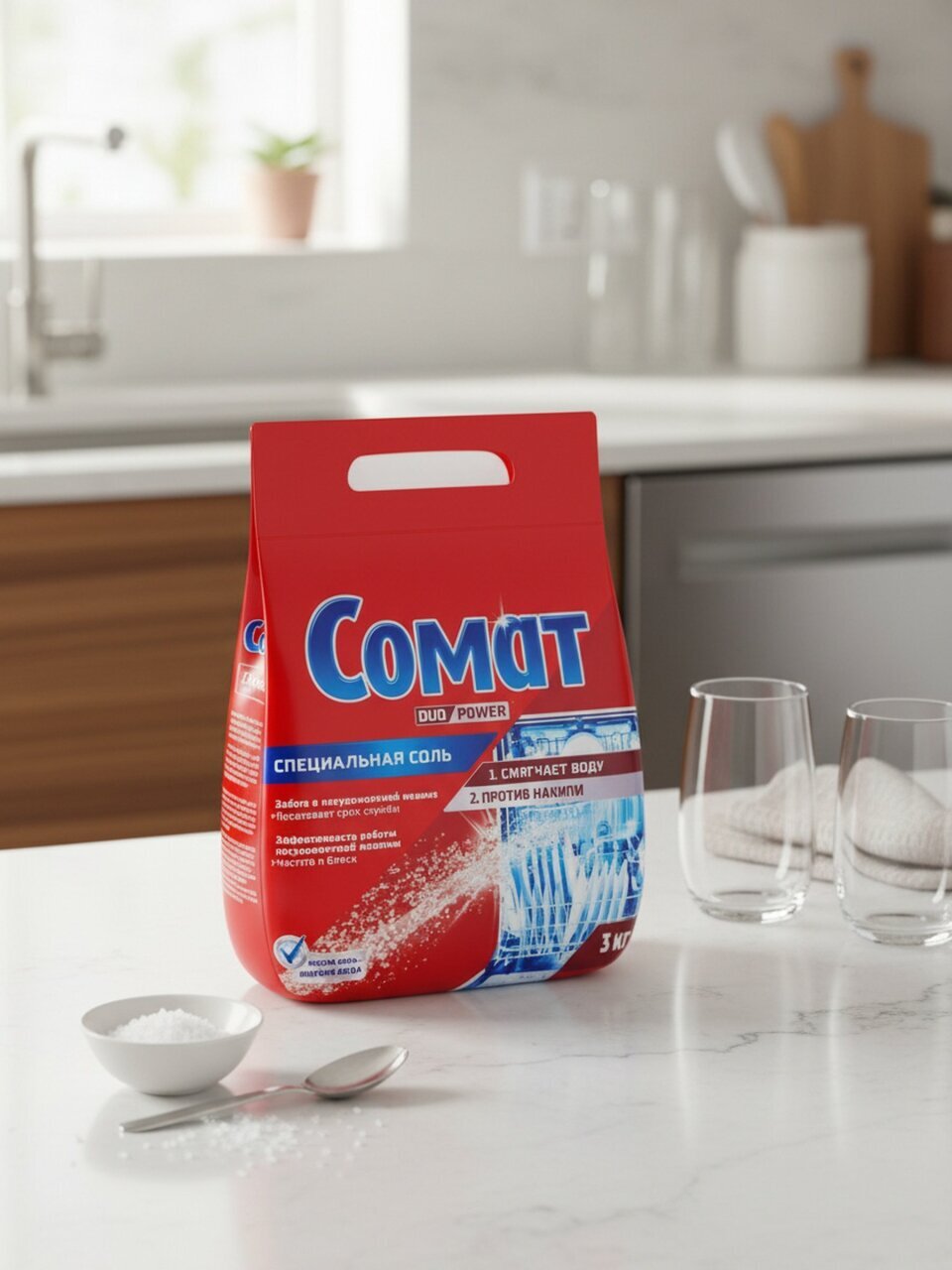 Соль для посудомоечной машины Сомат, 3 кг