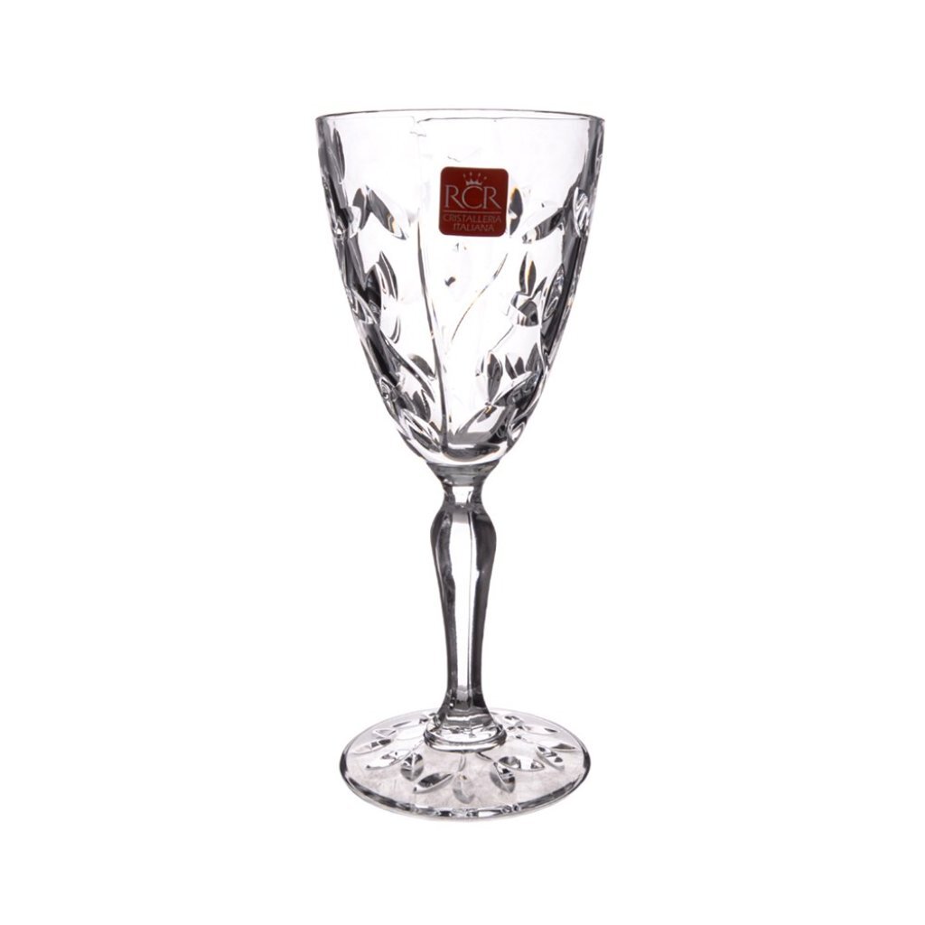 Бокал для вина, 230 мл, хрустальное стекло, 6 шт, RCR, Laurus, 56240 декор для творчества стекло стразы серебро d 2 4 8 мм н р 1188 шт 6х8х1 5 см