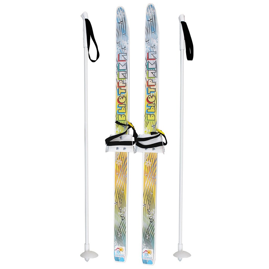 Лыжи для детей, 130 см, с палками, 100 см, универсальное крепление, носок фиксируемый, Ski Race, 332461-00 ученые записки старшего преподавателя