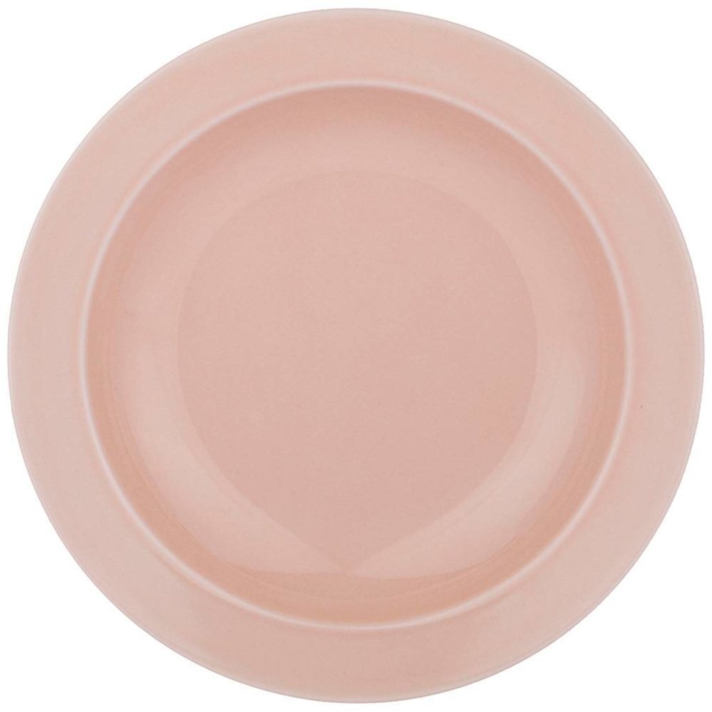 Тарелка суповая, фарфор, 22.5 см, круглая, Tint, Lefard, 48-872, розовая