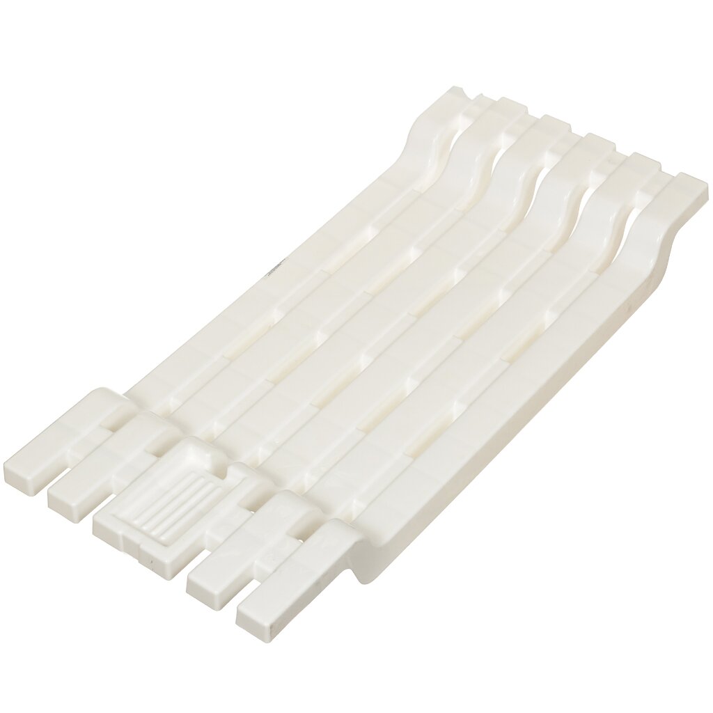 Полка для ванной пластик, 30х7х68 см, белая, Idea, М2586 подставка для моющих средств пластик с дозатором белая idea м 1149