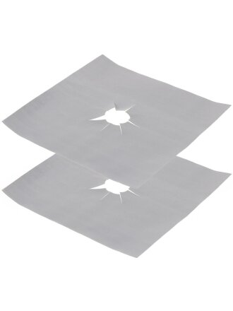 Накладка вокруг газовой конфорки тефлон, 27х27 см, 2 шт, КК8011