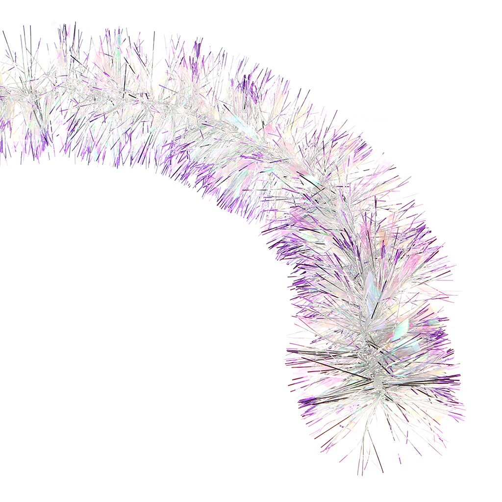 Мишура Снегурка Перламутровая с фиолетовым HP-240, 1.8х0.1 м