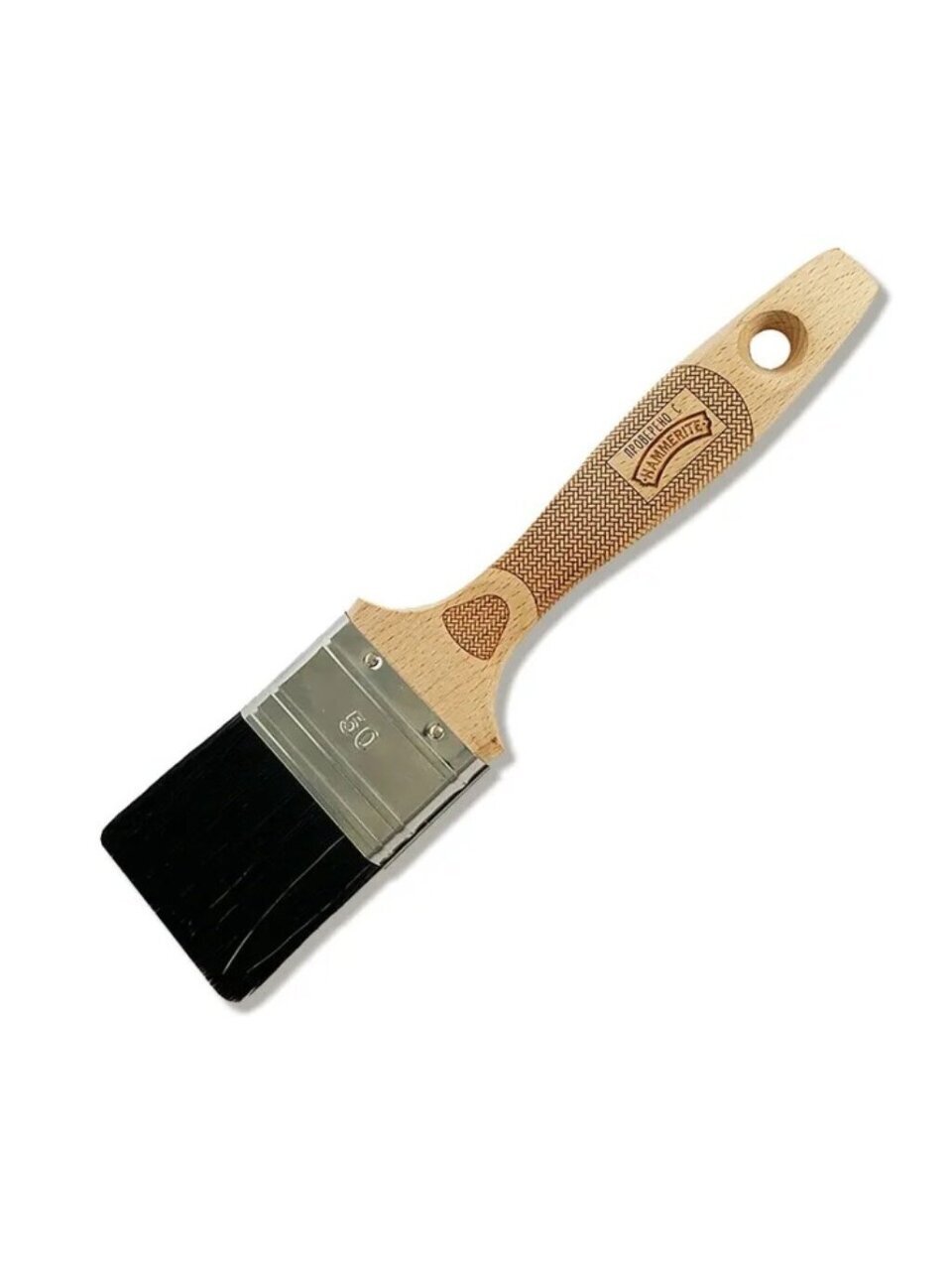 Кисть плоская, Handmaler, PRO YELLOW, 50 мм, смешанная щетина, бук, 1008-50