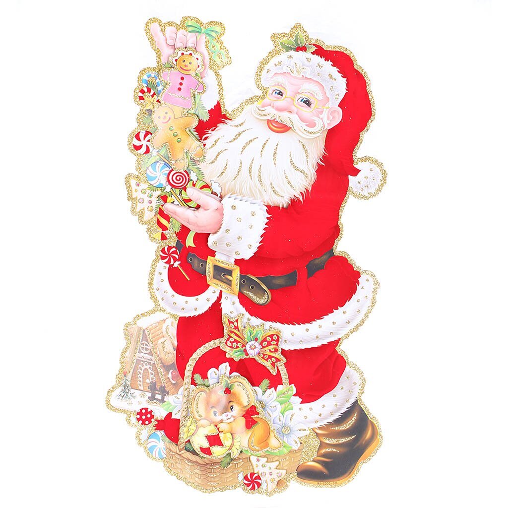 Н.г Панно 34*57 Санта клаус + упак пакет N8430068