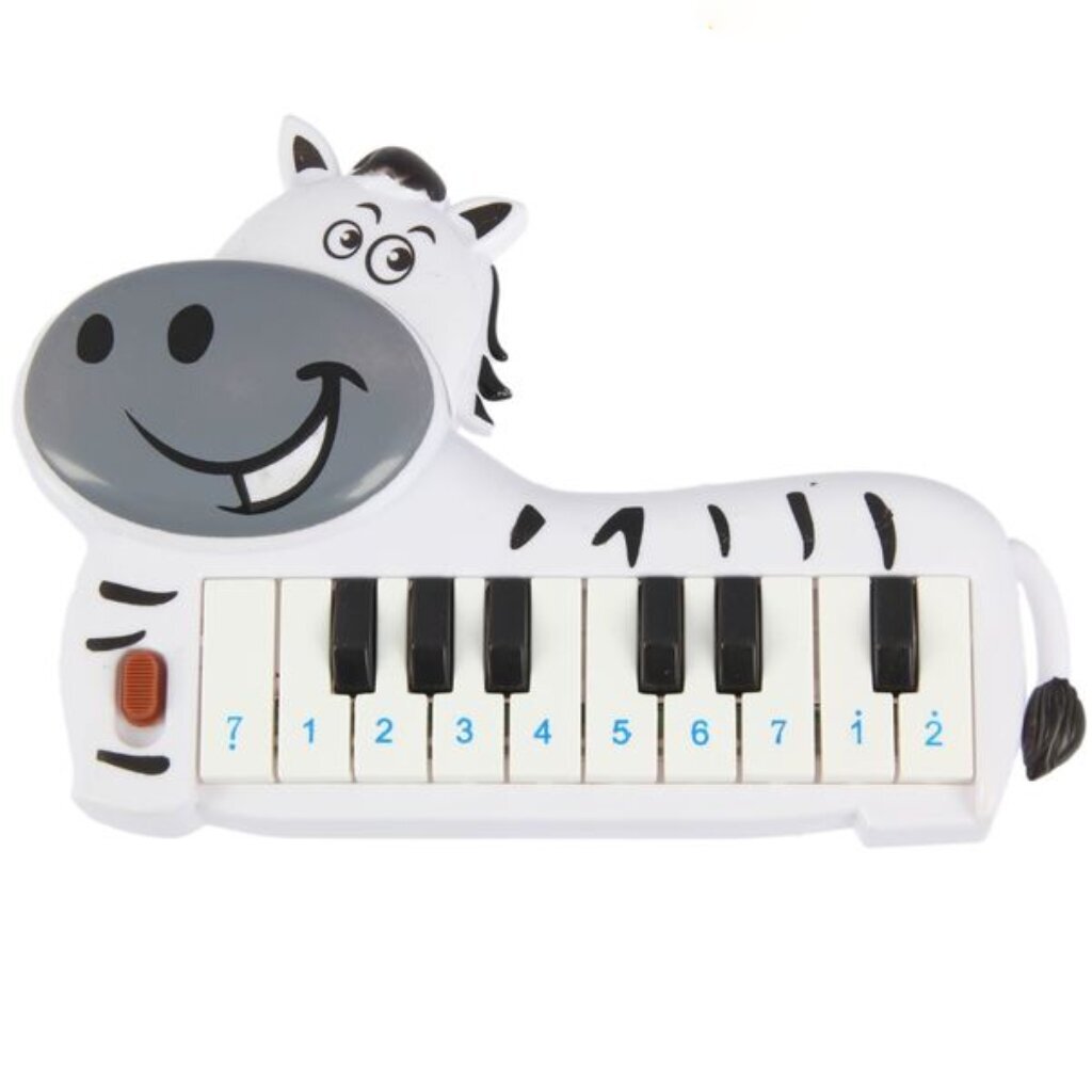 Пианино Зебра, 19.5 см, 16 клавиш, звук, 1688858