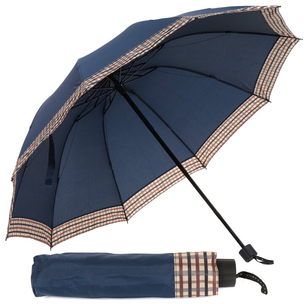 Зонт для мужчин, 60 см, HM10609-6216, Y8-3013 зонт трость полуавтоматический однотонный 8 спиц r 56 см чёрный 1930
