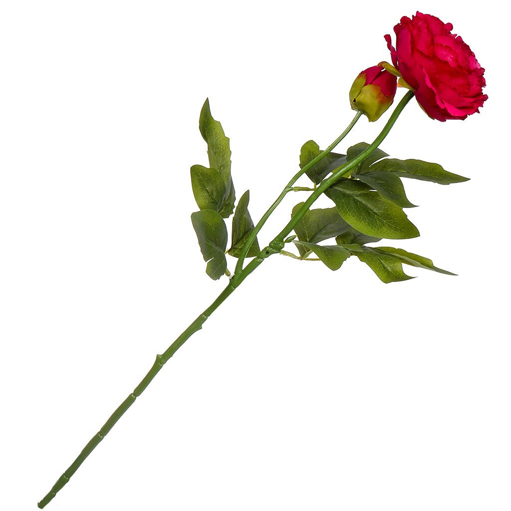 Цветок искусственный Пион, 60 см, фуксия, Y4-6934 бусина шамбала монпасье фуксия