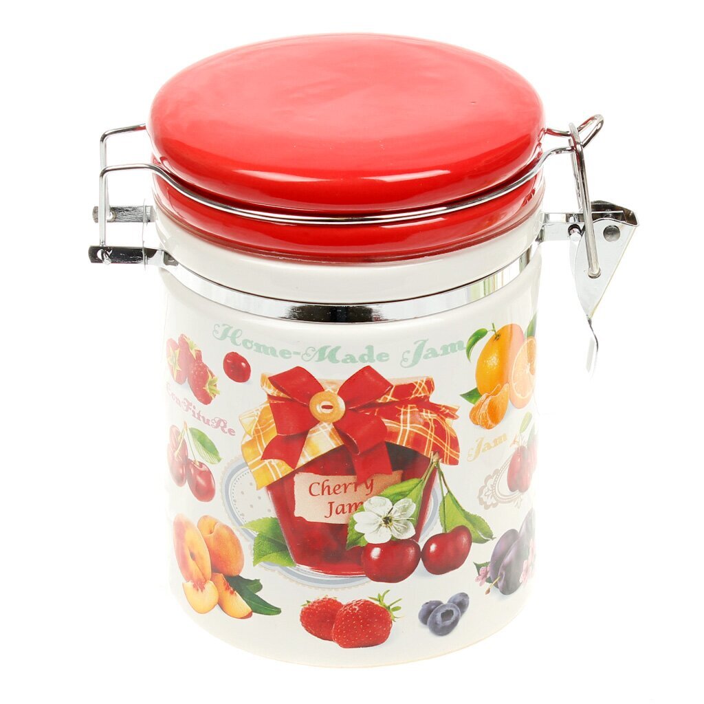 Ф Банка д/сып.прод. H=15,5см Декор Джем клипс + подар упак L2430698