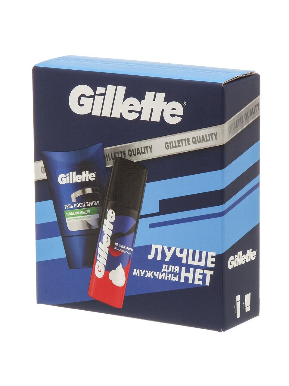 Набор подарочный для мужчин, Gillette, гель после бритья для чувствительной кожи 75 мл + пена для бритья 50 мл