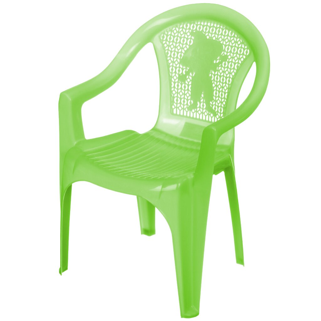 стульчик детский пластик стандарт пластик групп 38х35х53 5 см красный Стульчик детский пластик, Стандарт Пластик Групп, 38х35х53.5 см, салатовый