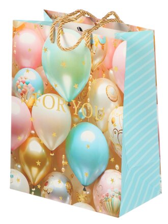 Пакет подарочный бумага, 18х10х23 см, в ассортименте, Праздничный, Y4-8810