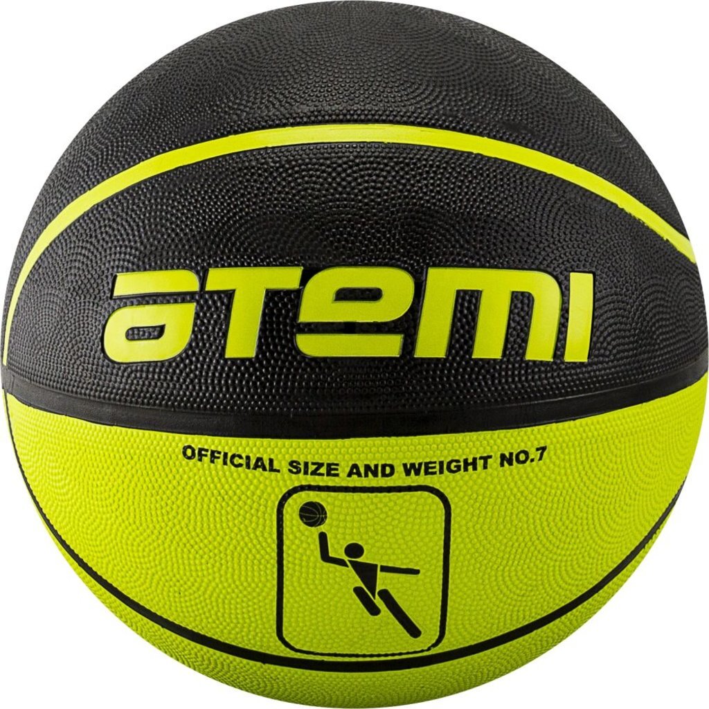 Мяч баскетбольный Atemi, р. 7, резина, BB11, 8 п, окруж 75-78, клееный, 00000105447