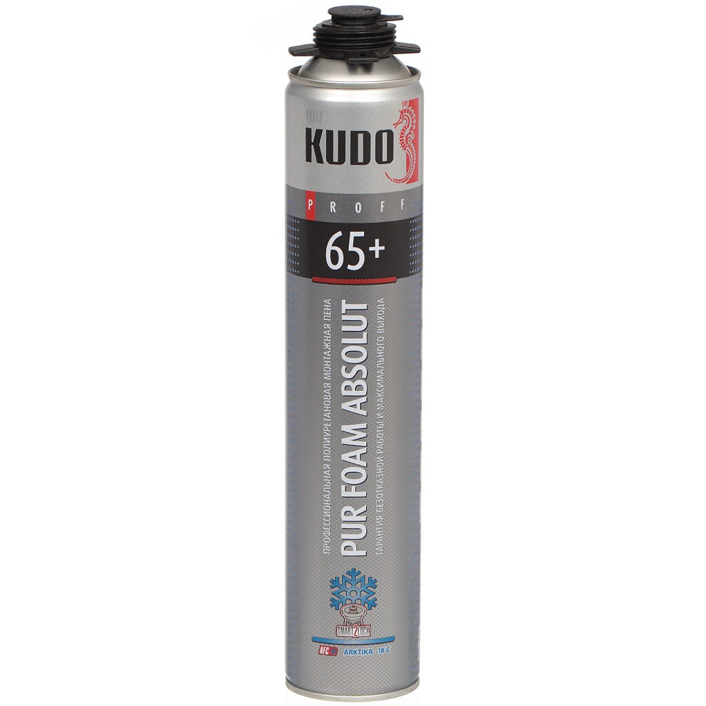 Пена монтажная KUDO Proff 65 Absolut Arktika профессиональная 65 л 1 л зимняя KUPP10W65 719₽