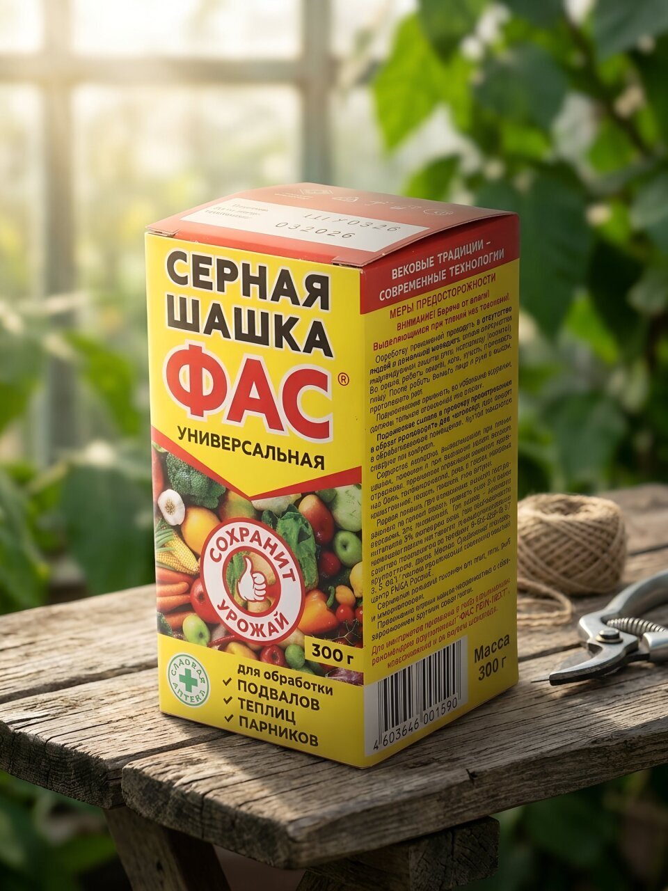 Инсектицид ФАС Серная шашка, универсальный, шашка, 300 г