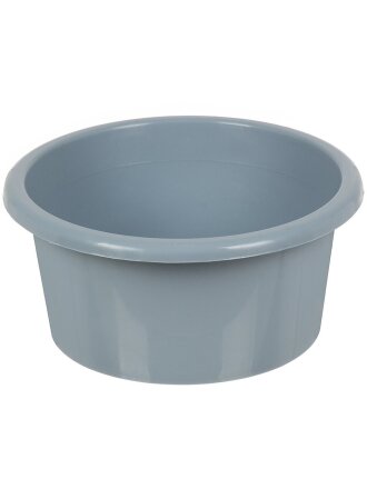 Таз пластик, 10 л, круглый, серо-синий, Violet, 081049