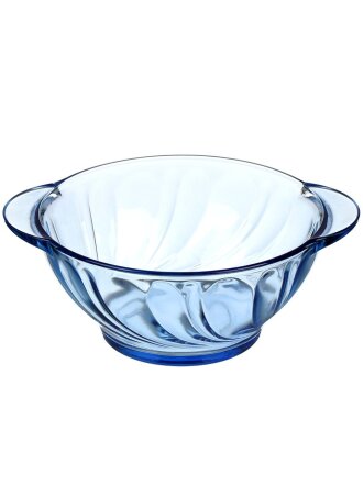 Бульонница стекло, 510 мл, с ручкой, с ушками, Marmaris Blumarine, 50217-12