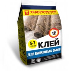 Клей для виниловых обоев, Техпромснаб, 200 г, пакет, 00102