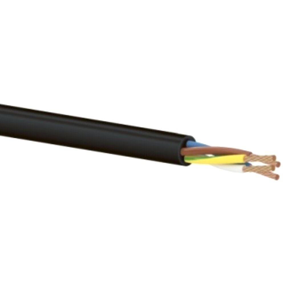 Провод КГТП-ХЛ, 4х1.5 мм², 100 м, ГОСТ, черный, TDM Electric, SQ0110-0023