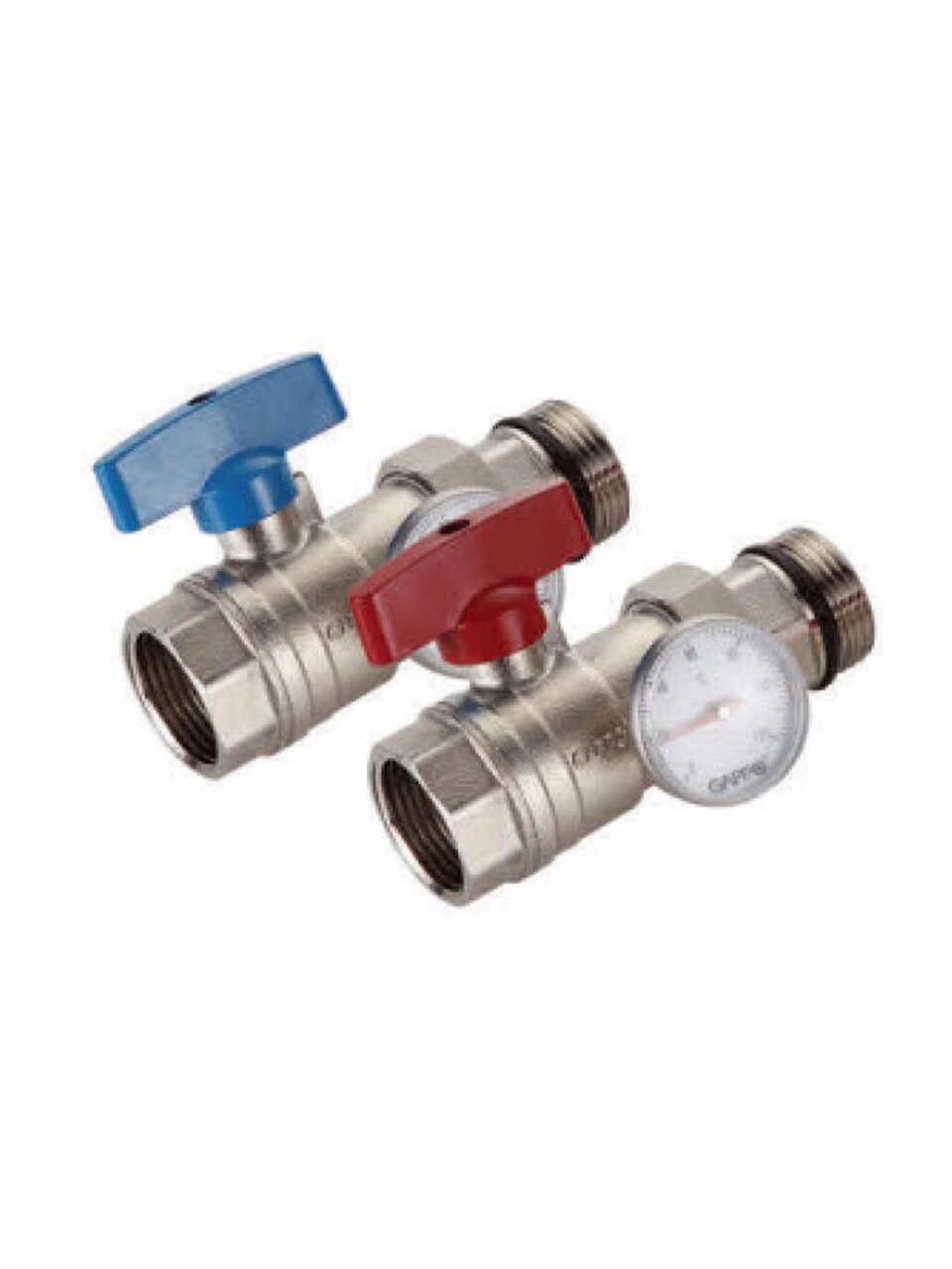 Кран для воды, 1&amp;quot; (25 мм), г-ш, с термометром, Gappo