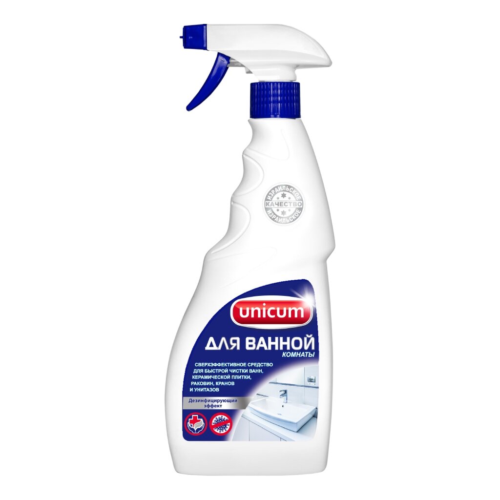 Чистящее средство для ванной, Unicum, спрей, 500 мл средство для чистки для изделий из кожи unicum